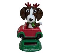 For Car Dashboard - Dog Figurines, Solar Powered Animal Head, Cute Use On Dashboard | Non-slip Decoration For Dogs Shaking Their Heads, Fun, For