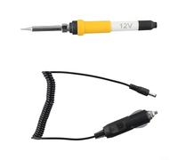For Car Electric Soldering Iron 12V DC 60W with Ceramic Heating Element and Heat Resistant Silicone Handle, Designed for Use with For Car Power Socket and Outdoor Soldering Jobs