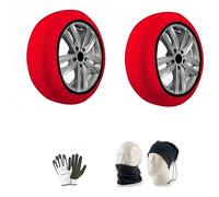 FOR CAR,SUV,4X4,FURGONI WITH TIRES 245/50 R19 CIRCLE 19 MEASURE XXL APPROVED SNOW SOCKS PAIR OF ICE SNOW SOCKS IN ANTI-SLIP FABRIC FOR WHEELS ON MIXED ROAD SECTIONS
