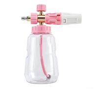 For Car Wash Foam For Lance Attachment for Pressure Washer with Rotatable Design and Foam Concentration Control from Water-Dominant to Foam-Dominant (Pink)