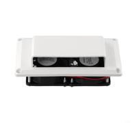for caravan Side Air Vent 12V DC Exhaust Fan - Low Noise Ventilation for Camper Van Boat - Easy Install 150x80x54mm(6W White)
