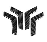 for Carbon Trim W204 Coupe Window Panel - 4Pcs Carbon Fiber Inner Interior Door Handle Trim Cover for W204 2005-2012