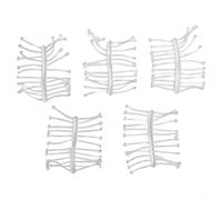 For Carp Hair Rig Fishing Bait 510 Card Quick Stop UP Boilie Pellet Stopper with Soft Plastic Rubber Construction and Frame Including 24 Small Soft Stoppers (5pcs)