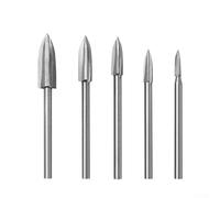 For Carving Drill Bits For Rotary Tools With 3mm Shank, For Woodworking, Sculpting, And Engraving Projects Including Furniture And Handmade Figures(5pcs)