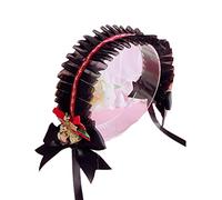 for Cat Ears Headwrap Lace Headbands Ribbon Bows Headdress Bells Maid Headpiece Anime Cosplay Hair Access