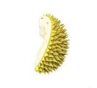 For Cat Self Groomer with Durian Shape Massage, Groom, and Entertain your Feline Friend (Yellow)