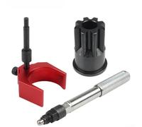 For Caterpillar Engine Timing Tool Set for C15 C16, Injector Height Adjustment Gauge with TDC Locator Pin and Flywheel Rotation Socket for Heavy Duty Valve(Complete)