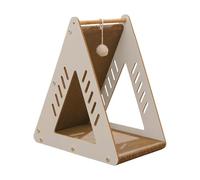 For Cats - Corrugated Cardboard Tower with Rolling Ball, Durable Scratching Board | Modern Large Cat Scratcher for Kittens, Pets, Indoors, Boredom, Play, Training, Couch, Floor,