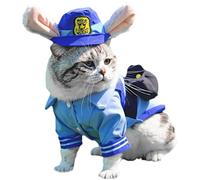 for Cats - Officer Rabbit Theme Puppy Dog Dress Up Pet Outfit Accessory | for Pet Parents in Love