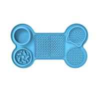 For Cats - Puppy Slow Feeder Pad, Six In Partition Design | Textured Pet Feeding Mat For Healthy Eating Habits, Suitable For Cats Dogs And Other Small Pets, Durable Non Slip Material,