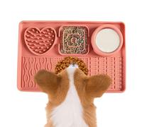 for Cats | Silicone Pet Licking Mat - Mental Stimulation Educational Toy Non-Slip to Reduce and Boredom