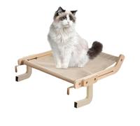For Cats with Window - Padded Shelf, Sill Mounted Shelf, Safety Support Brackets, Soft Fleece Cover Machine Washable | Wall Alternative with Quick Assembly for