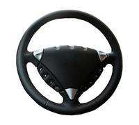 For Cayenne 2003 2004 2005 2006 2007 2008 2009 2010 Car Steering Wheel Covers Stitched Black Leather Car Steering Wheel Cover Steering Cover