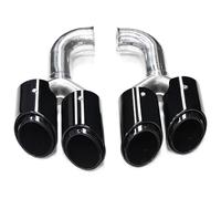 For Cayenne 2011 2012 2013 2014 Exhaust Modification Upgrade Dual Outlet Quad Sport Tail Pipe Stainless Steel Muffler