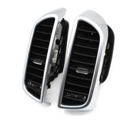 For Cayenne 7P5 2010-2015 Silver Carbon Front Middle Central Air Conditioner AC Vent Grille Outlet Dashboard Air Vent(Color1,1 pair)