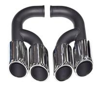 For Cayenne For Tailpipe 2011-2014 958 Exhaust Pipe Upgrade For GTS Muffler Tip Nozzle 304 Stainless Steel Head Car Exhaust Pipe(Long 2)