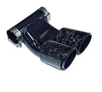 For Cayman 981 987 718 For Boxster Rectangle Exhaust Tip Upgrade In The Double Exit Muffler Tail Pipe Car Exhaust Tail Pipe(M)