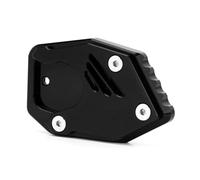 For CB125R 2018-2021 Motorcycle Foot Support Side Stand Cover Foot Stand Extension Pad CNC Support Plate Enlarger Pad(Black)