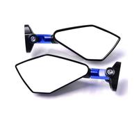 For Cb1300 Cb600f For Hornat Cbf600 Cbr125r Cbf125 Aluminum Motorcycle Rearview Side Blue Glass Motorcycle Rearview Mirror(BLUE)