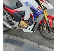 For CB190R CBF125 CBF150 Motorcycle Engine Chassis Guard Shroud Fairing Plate Spoiler Belly Pan Cover Protector Winglet Aerodynamic(White)