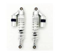 For Cb400 Cx500 White Universal Chrome 7mm Spring 320mm 330mm Motorcycle Shock Absorbers Motorcycle Shock Damper(330mm White)
