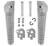 For CB400 VTEC CBR250 Hornet 250/600/900 Motorcycle Foot Rests Pedal Rear 2019-2021 2022 FIXCOR(Silver)