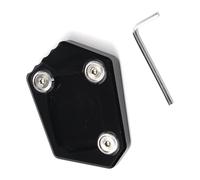 For CB650F CBR300R CB500 F/X CBR600F CB400 Motorcycle CNC Aluminium Kickstand Side Stand Plate Pad Enlarge Extension Pad Motorcycle Side Stand Plate Pad(Black)