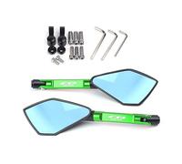 For CB650R CB650 R Universal Motorcycle Mirror CNC Side Rearview Blue Anti-glare Mirror Motorcycle Rearview Mirror(Green Big-Mirror)