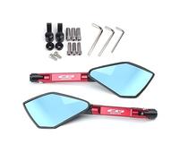 For CB650R CB650 R Universal Motorcycle Mirror CNC Side Rearview Blue Anti-glare Mirror Motorcycle Rearview Mirror(Red Big-Mirror)