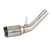 For CBR 1000RR 2017-2019 Slip-on Motorcycle Exhaust Escape Muffler Link Pipe Accessories Motorbike End Silencers Motorcycle Exhaust Mid Link Pipe(Silver)