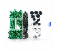 For CBR 600 F3 1995-1998 Complete Fairing Bolt Kit Body Screws Clips Screws(Green)