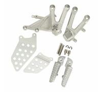 For CBR1000RR 2004-2007 2005 2006 Aluminum Alloy Motorcycle Foot Pegs Driver Front Footrest Footpegs(Silver)