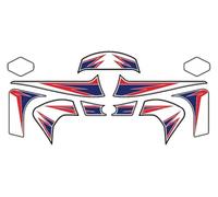 For CBR1000RR 2012 Rear Motorcycle Fairing Number Board Decal Accessories