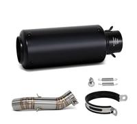 For CBR500R CB500F CB500X CBR400R CB400F CB400X 2016-2024 Motorcycle Slip On Line Exhaust Project Muffler Middle Pipe Motorcycle Exhaust Muffler Pipe(B)