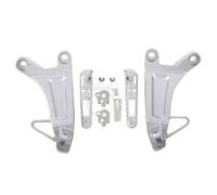 For CBR600RR 2003-2004 Motorcycle Left Right Rear Footrest Foot Pegs Set For Silver/Black/Matte Motorbike Upgrade Accessories Motorbike Footrests(Silver)