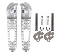 For CBR600RR 2003-2023 CBR1000RR 2004-2023 CB1000R CBR 600RR CBR 1000RR Motorcycle Front Foot Pegs Footrests FIXCOR(Silver)