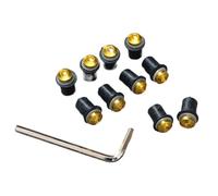 For CBR600RR For CBR1000RR For CBR900RR VFR 10pcs M5 Motorcycle Aluminum Fairing Windshield Screen Nut Bolt Screw Kit Set+Allen Key Parts