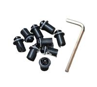 For CBR600RR For CBR1000RR For CBR900RR VFR 10pcs M5 Motorcycle Aluminum Fairing Windshield Screen Nut Bolt Screw Kit Set+Allen Key