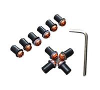 For CBR600RR For CBR1000RR For CBR900RR VFR 10pcs M5 Motorcycle Aluminum Fairing Windshield Screen Nut Bolt Screw Kit Set+Allen Key Parts