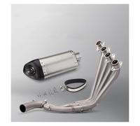 For CBR650 For CBR650R For CBR650F titanium alloy front integrated exhaust slide on pipe escape motorcycle muffler carb motorcycle exhaust(TYPE-E)