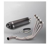 For CBR650 For CBR650R For CBR650F titanium alloy front integrated exhaust slide on pipe escape motorcycle muffler carb motorcycle exhaust(TYPE-D)