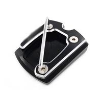 For CBR650F CB650F 2014-2018 Motorcycle CNC Foot Side Stand Enlarger Plate Support Plate Enlarger Pad Side Stand Cover(Black)