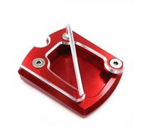 For CBR650F CB650F 2014-2018 Motorcycle CNC Foot Side Stand Enlarger Plate Support Plate Enlarger Pad Side Stand Cover(Red)