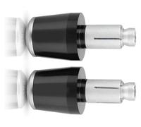 For CBR650R CBR 650 R 2019 2020 CB 650R Motorcycle Accessories 7/8" 22MM Handlebar Hand Grips Handle Bar End Cap End Plugs Motorcycle Handlebar Caps Ends Plug(Black- Silver)