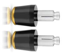 For CBR650R CBR 650 R 2019 2020 CB 650R Motorcycle Accessories 7/8" 22MM Handlebar Hand Grips Handle Bar End Cap End Plugs Grip Plug Motorcycle Handlebar Caps Ends Plug(Black-Gold)