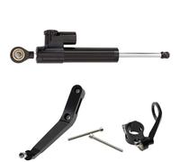 For CBR929RR CBR900RR 2000-2001 Motorcycle Steering Damper Aluminum Stabilize Bracket Support Mounting Steering Stabilizer Damper(Black -A)