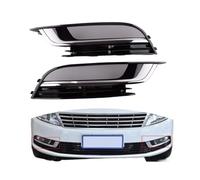 For CC 2013 2014 2015 2016 2017 Car Grilles Bumper Fog Light Grille Front Cover Trim Bezel Frame Car Bumper Radiator Grilles