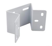 for cctv Camera Wall Corner Mount Bracket 90 Degree Right Angle Heavy Duty Iron Black White Exterior Surveillance Support Fitting Standard Size(White)