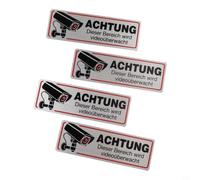 for cctv Sticker 4-Pack Metal for Home Security Use for cctv