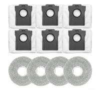 for cecotec for conga X70 Accessory Kit - 4 Reusable Mop Pads and 6 High Capacity Dust Collection Bags